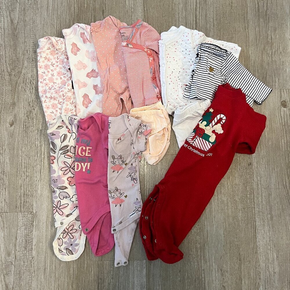 Girls Bundle of 13 Items - 3M & 3-6M